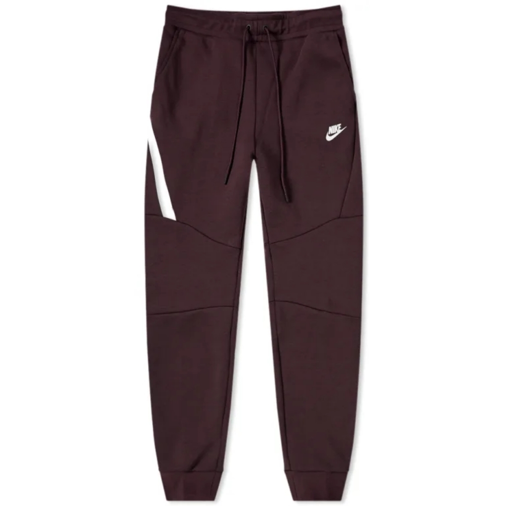 Mens Nike tech fleece joggers burgundy size large, SLIM FIT
